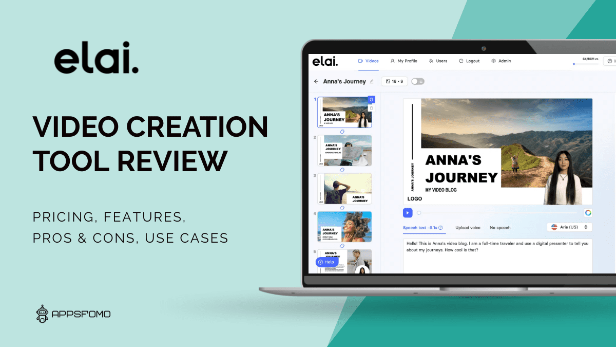 Elai.io: Create Video Content with Real Human Narrators from Text