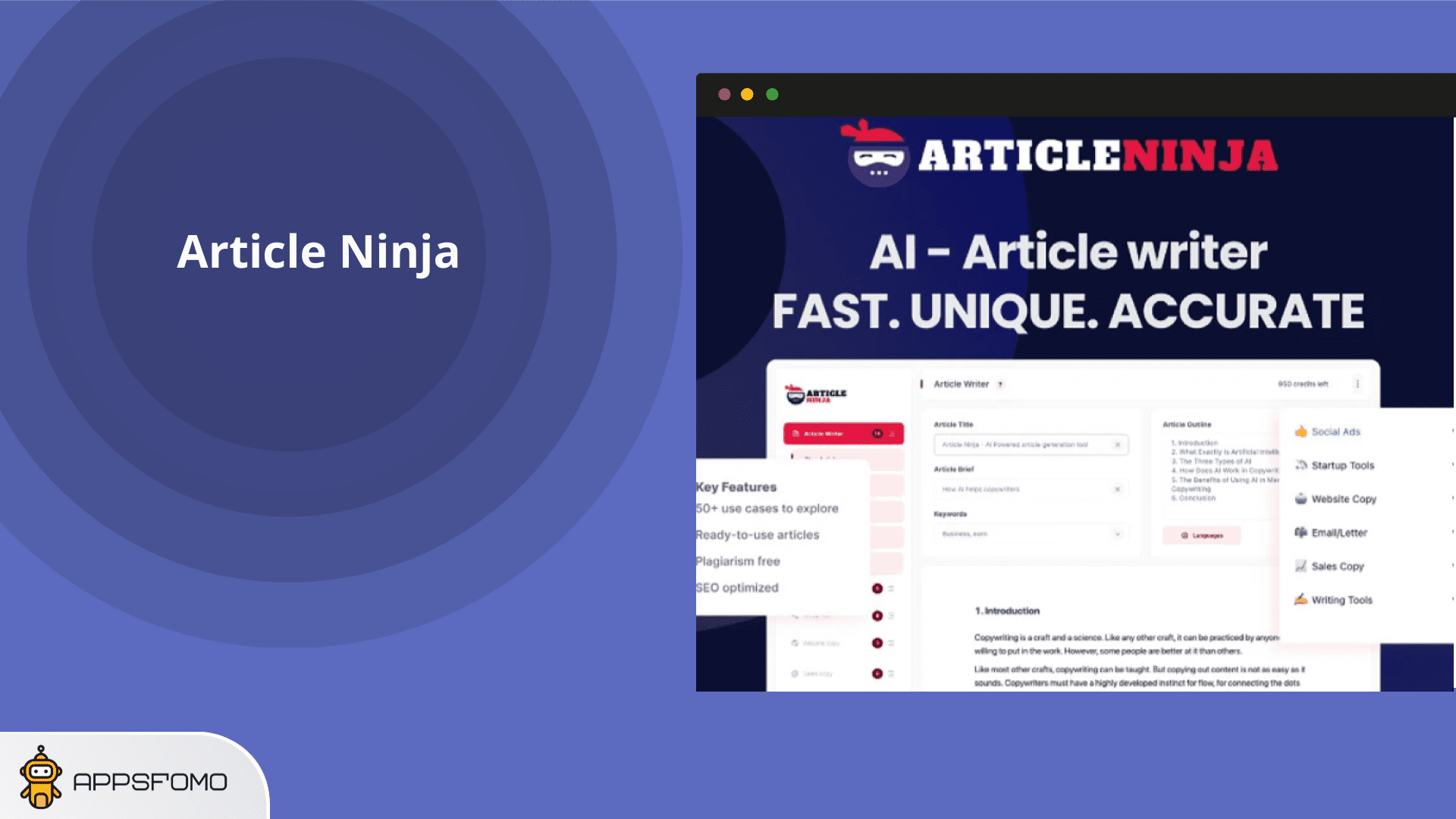 Article Ninja Video